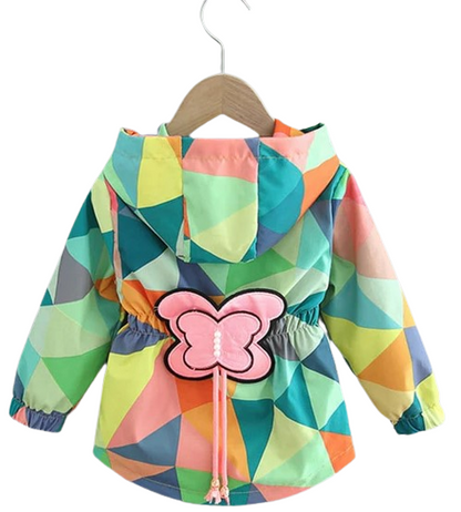 Girls Butterfly Raincoat